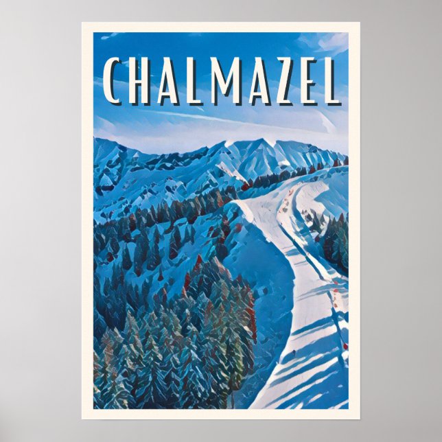 Chalmazel Station de ski Poster (Front)
