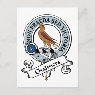 Chalmers Clan Badge Postcard