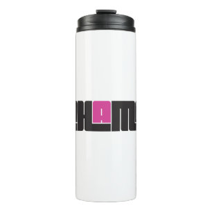 Chama Black and Pink Thermal Tumbler