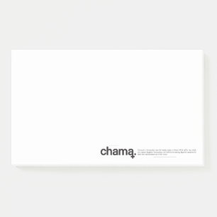 Chama Black and White Post-it Notes