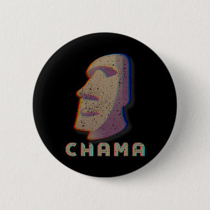 Chama Fighter Mma Fan Jjb Boxing Muay Thai Kickbox 6 Cm Round Badge