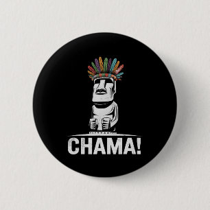 Chama Fighter Mma Fan Jjb Boxing Muay Thai Kickbox 6 Cm Round Badge