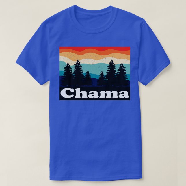Chama New Mexico Retro T-Shirt (Design Front)