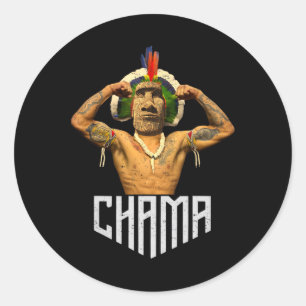 Chama Paotan Mma Fan Jjb Boxing Muay Thai Kickboxi Classic Round Sticker
