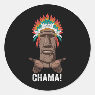 Chama Paotan Mma Fan Jjb Boxing Muay Thai Kickboxi Classic Round Sticker