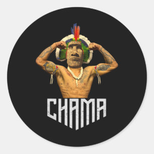 Chama Paotan Mma Fan Jjb Boxing Muay Thai Kickboxi Classic Round Sticker