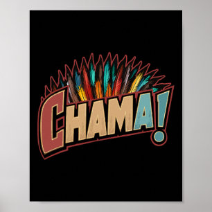 Chama Paotan Mma Fan Jjb Boxing Muay Thai Kickboxi Poster