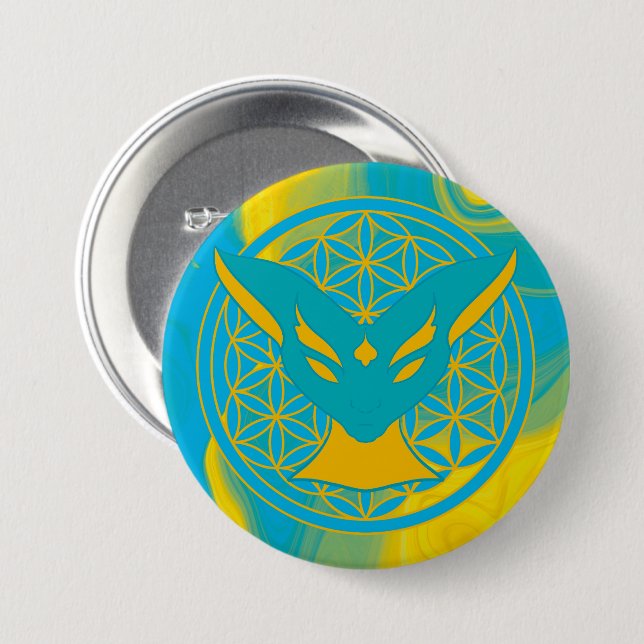 Chamalion 7.5 Cm Round Badge (Front & Back)