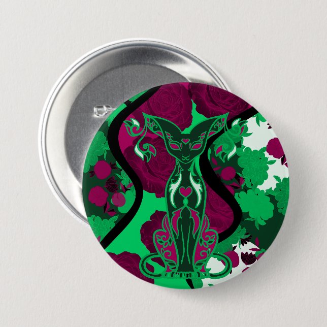 Chamalion 7.5 Cm Round Badge (Front & Back)