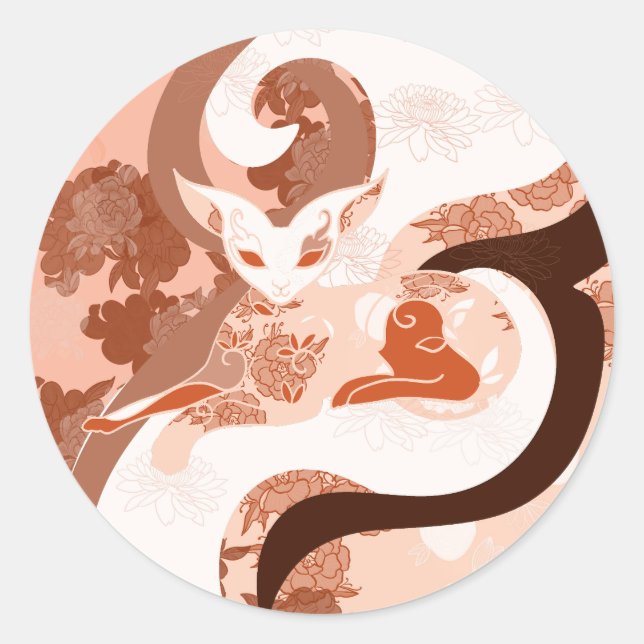 Chamalion Classic Round Sticker (Front)