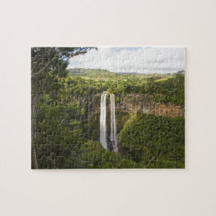 Chamarel Waterfall-highest on Mauritius, over 2 Jigsaw Puzzle