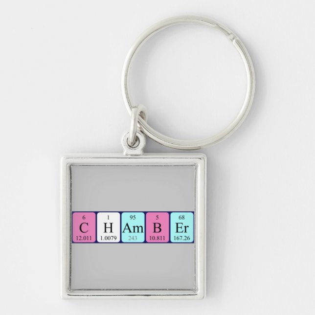 Chamber periodic table keyring (Front)