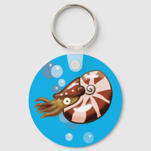 Chambered Nautilus Key Ring