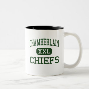Chamberlain - Chiefs - High School - Tampa Florida Two-Tone Coffee Mug