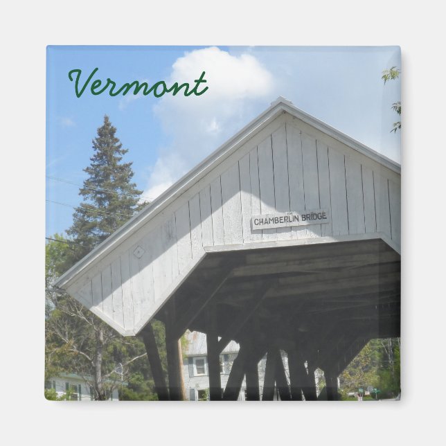 Chamberlin Bridge- Vermont Magnet (Front)