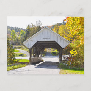 Chamberlin Mill Covered Bridge, Lyndon, Vermont Postcard