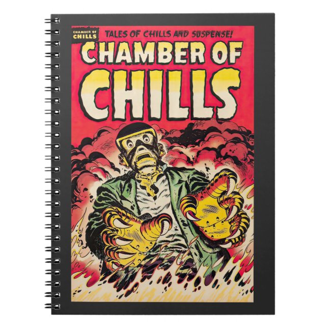 Chambers Of Chills Vintage Comic Thrills Notebook (Front)