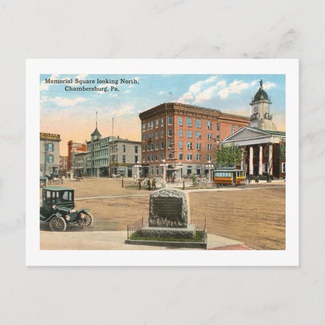 Chambersburg, Pennsylvania Vintage Postcard (Front)