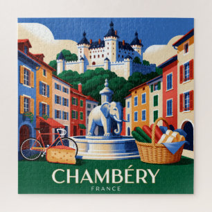 Chambéry France Alpine City Travel Jigsaw Puzzle