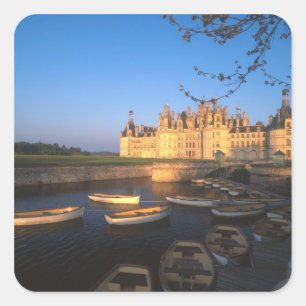 Chambord Chateau, Loire Valley, Loir-et-Cher, Square Sticker