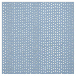 Chambray Blue Rustic Dash Paint Texture Fabric