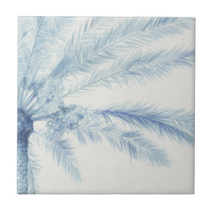 Chambray Palms II Ceramic Tile