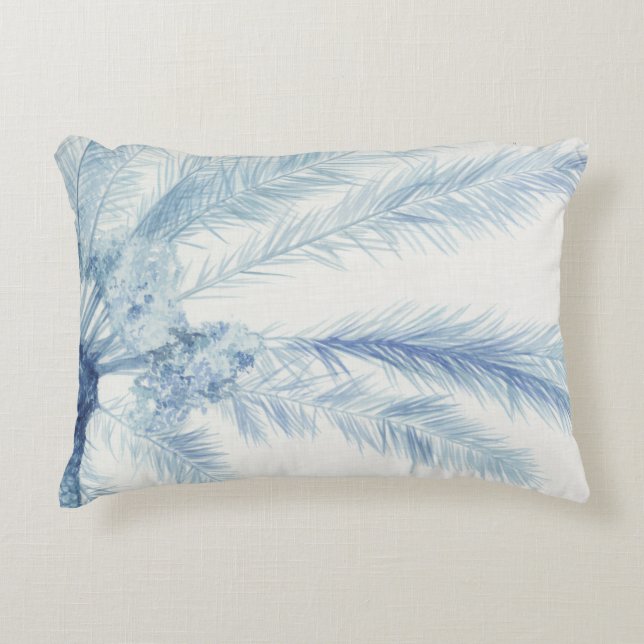 Chambray Palms II Decorative Cushion (Front)