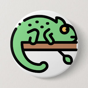 Chameleon 7.5 Cm Round Badge