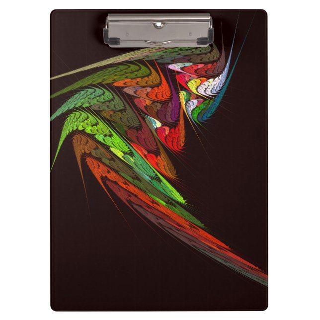 Chameleon Abstract Art Clipboard (Front)