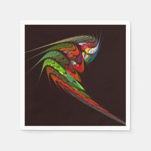 Chameleon Abstract Art Napkin