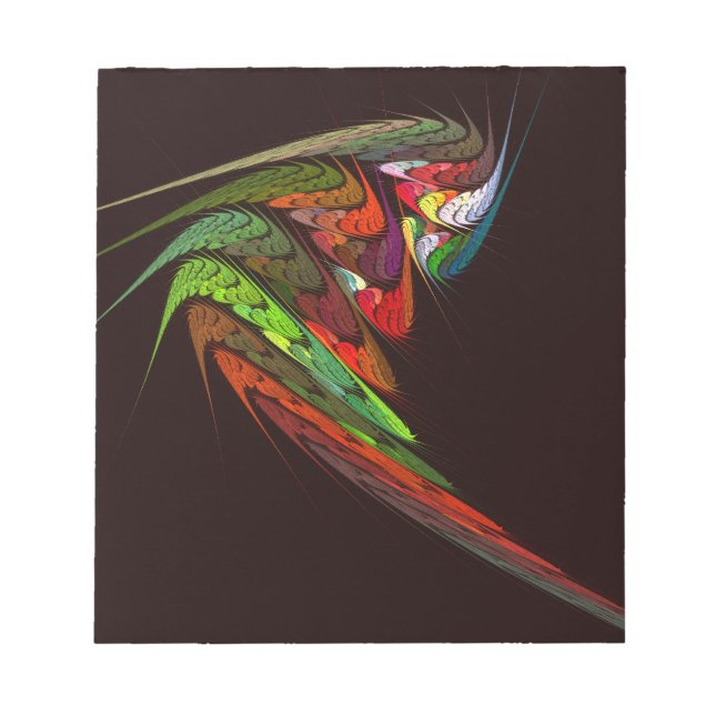 Chameleon Abstract Art Notepad (Front)