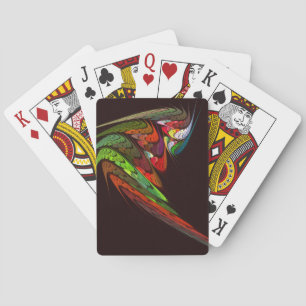 Chameleon Abstract Art Playing Cards