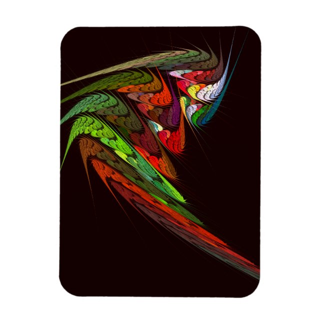 Chameleon Abstract Art Premium Magnet (Vertical)