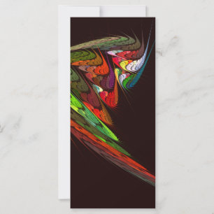 Chameleon Abstract Art Rack Card