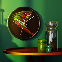 Chameleon Abstract Art Round