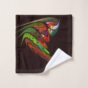 Chameleon Abstract Art Wash Cloth