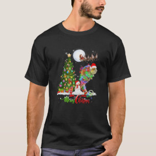 Chameleon Animal Merry Christmas Animal Lover T-Shirt