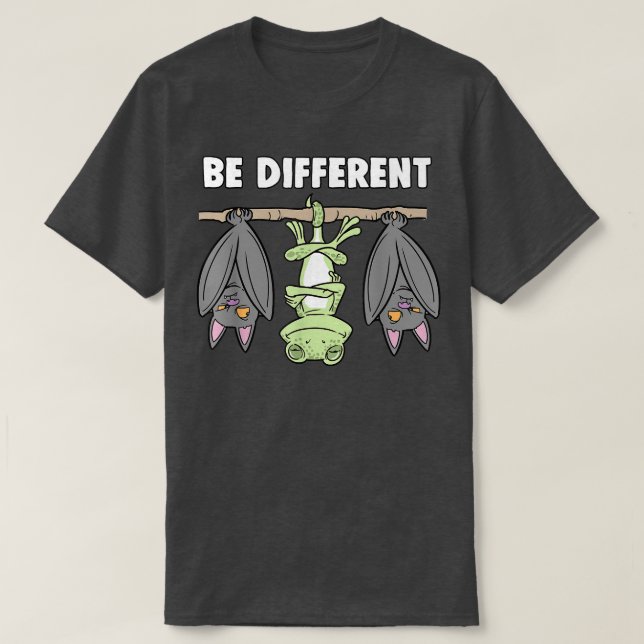 Chameleon Bat Fairytale Be Different  T-Shirt (Design Front)