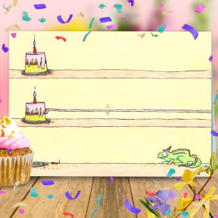 Chameleon Birthday Greeting Card