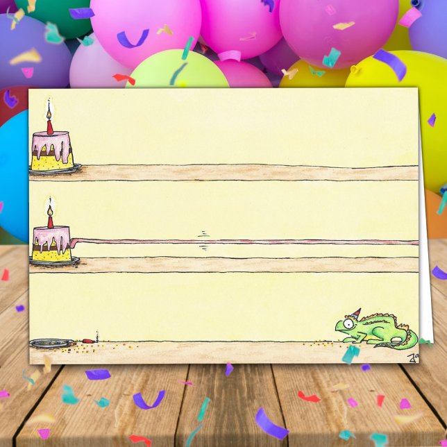 CHAMELEON BIRTHDAY greeting card by Nicole Janes (Creator Uploaded)