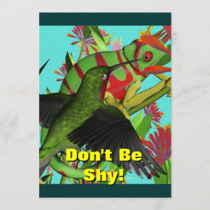 Chameleon Birthday Party Invite