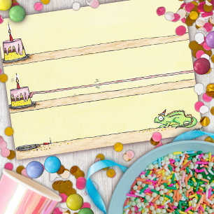 CHAMELEON BIRTHDAY postcard by Nicole Janes