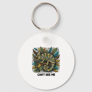 Chameleon Can't See Me Camouflage Trocal Reptile Key Ring