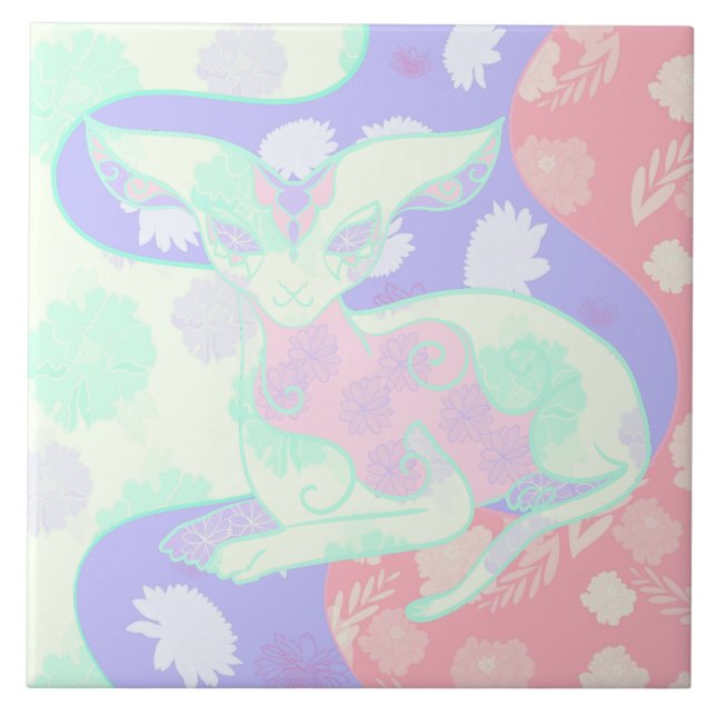 Chameleon Ceramic Tile (Front)