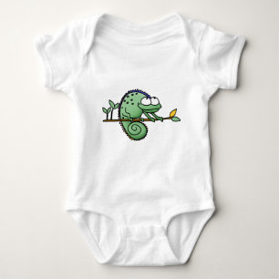 Chameleon Cute Funny Baby Bodysuit
