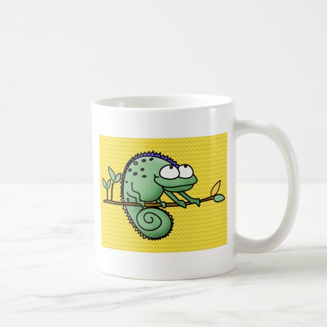 Chameleon Cute Funny  Coffee Mug (Right)