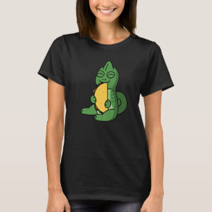 Chameleon Eating A Taco Pet   T-Shirt