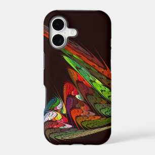 Chameleon Fractal Abstract Art in Vibrant Motion