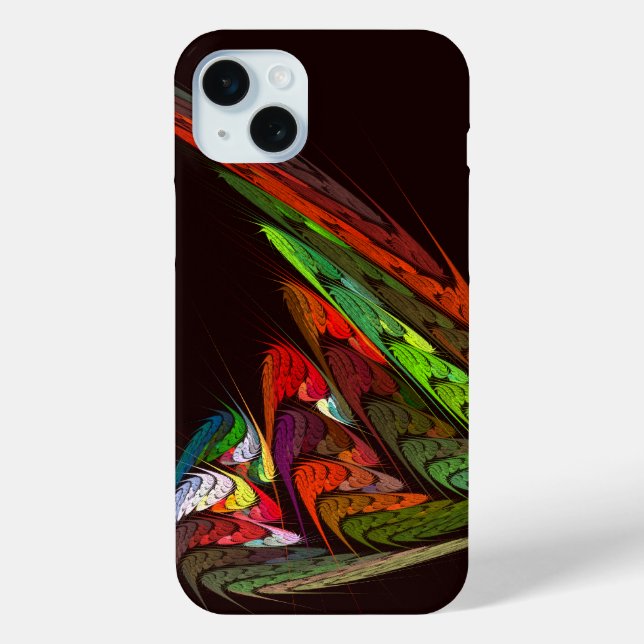 Chameleon Fractal Abstract Art in Vibrant Motion Case-Mate iPhone Case (Back)