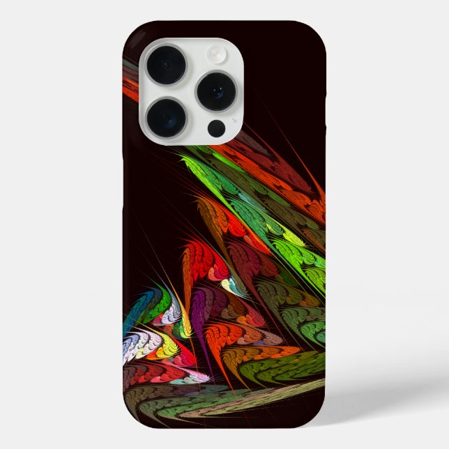 Chameleon Fractal Abstract Art in Vibrant Motion Case-Mate iPhone Case (Back)